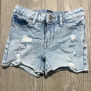 GAP Light Blue Distressed Jean Shorts